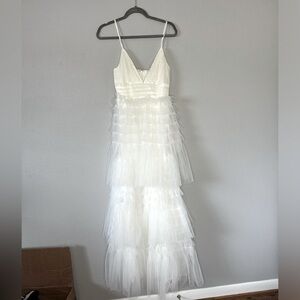 Mable for Anthropolgie White Tulle Maxi Dress Size Small 🤍 Bridal dress 🤍